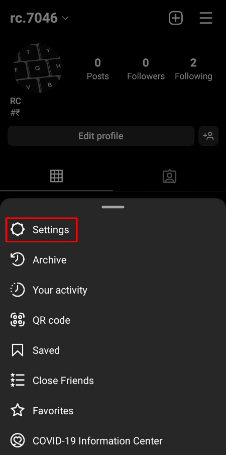 select Settings