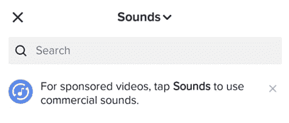 Choose the sound you want.