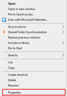 Click on Properties. Fix Epson Scanner Cannot Communicate in Windows 10