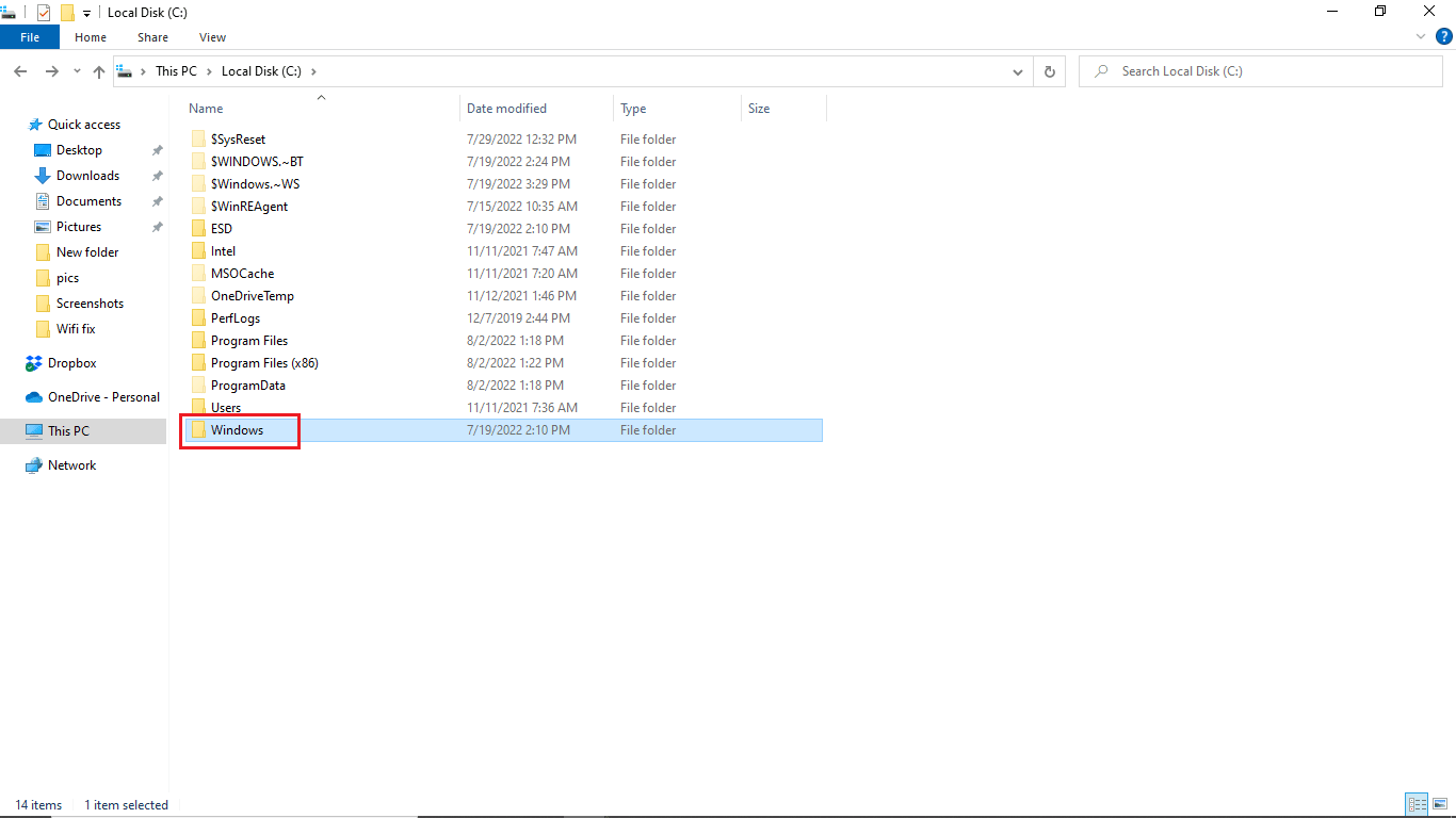 open the Windows folder. Fix Windows Found Drivers for Your Device but Encountered an Error