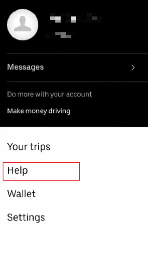 Tap on Help