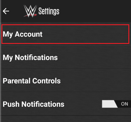 Tap on My Account 