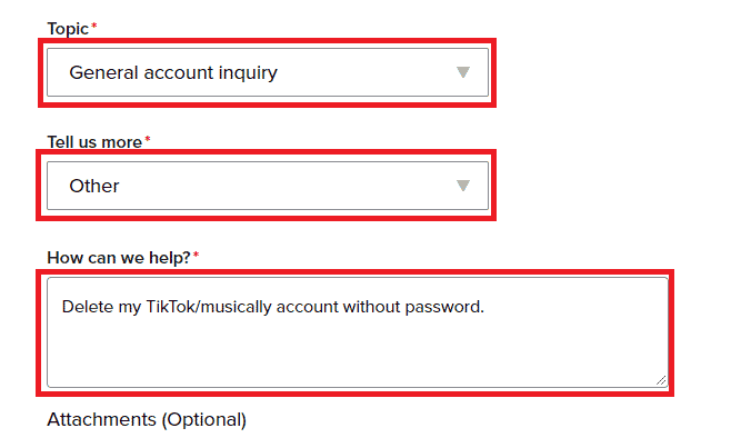 fill in the details associated with your TikTok account | How to Recover Hacked Musically Account