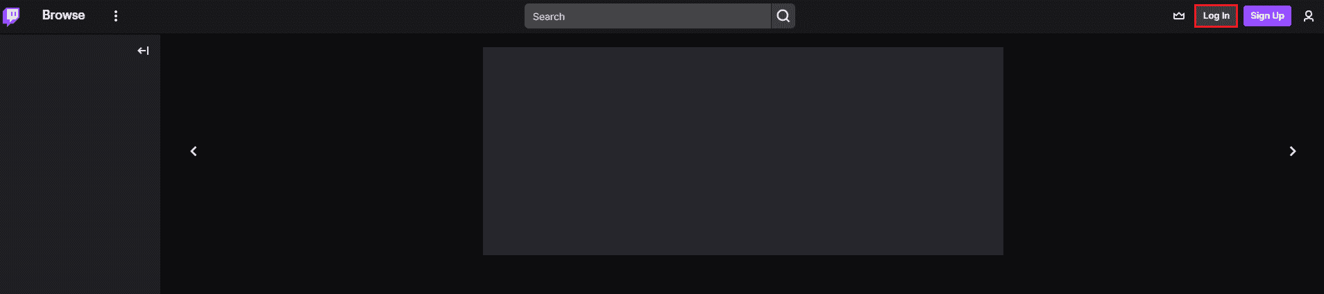 log in twitch