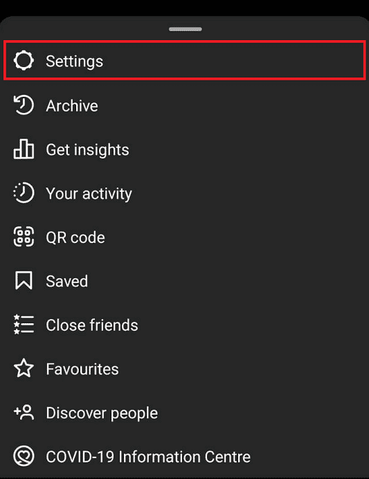 Tap on Settings