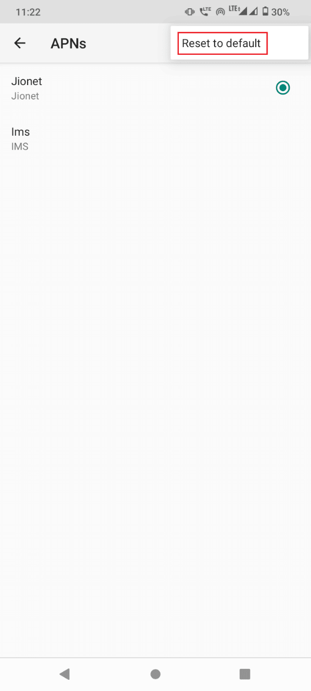 Tap on the three dots and select Reset to default. Fix SIM Card Not Working on Android