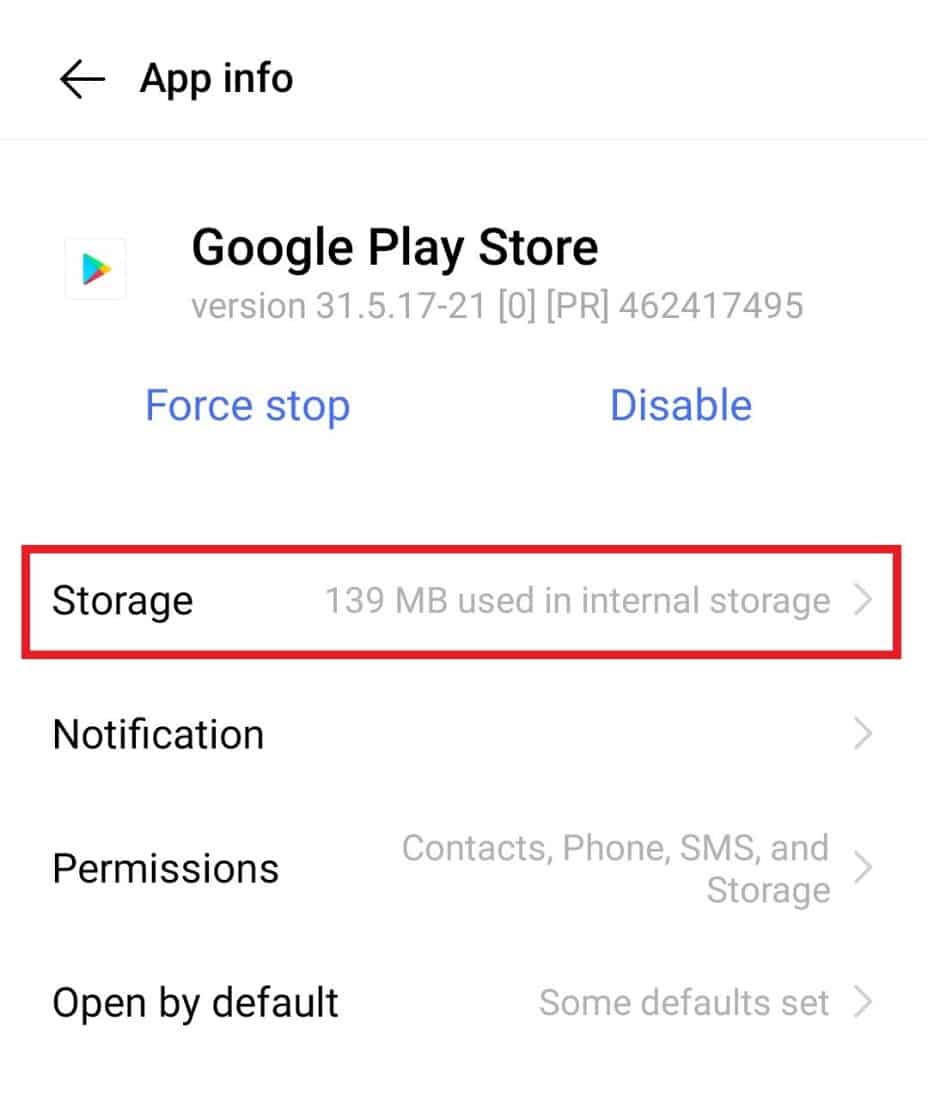 Tap on Storage. Fix Parse Error on Input $ in Windows 10