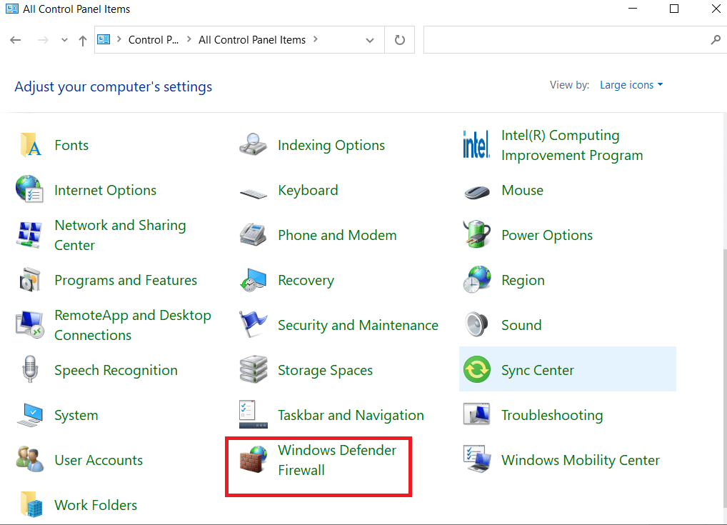 click on Windows Defender Firewall. Fix Warframe Login Failed Check Your Info in Windows 10