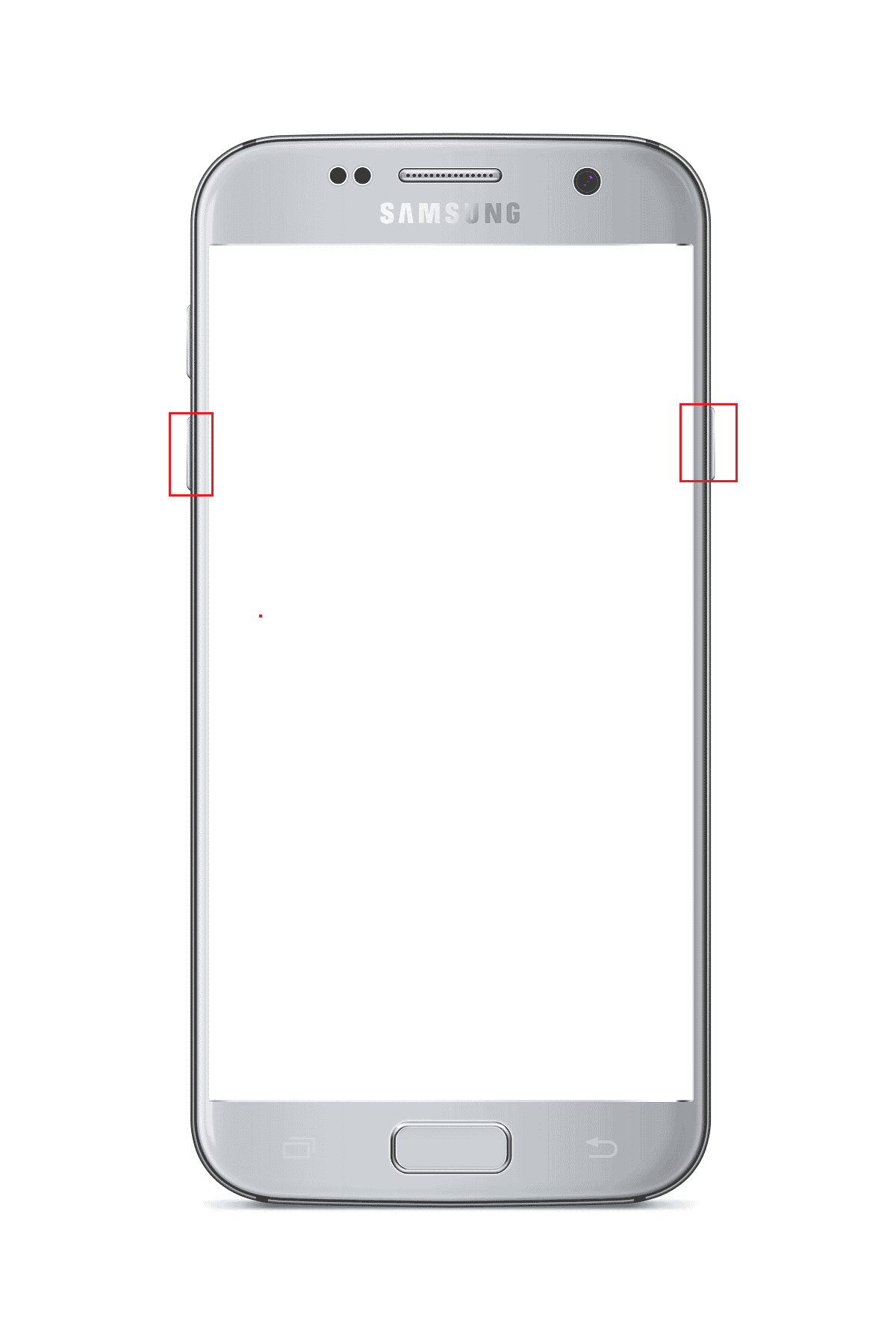 press volume down and power button in samsung phone android
