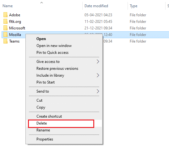 Delete option