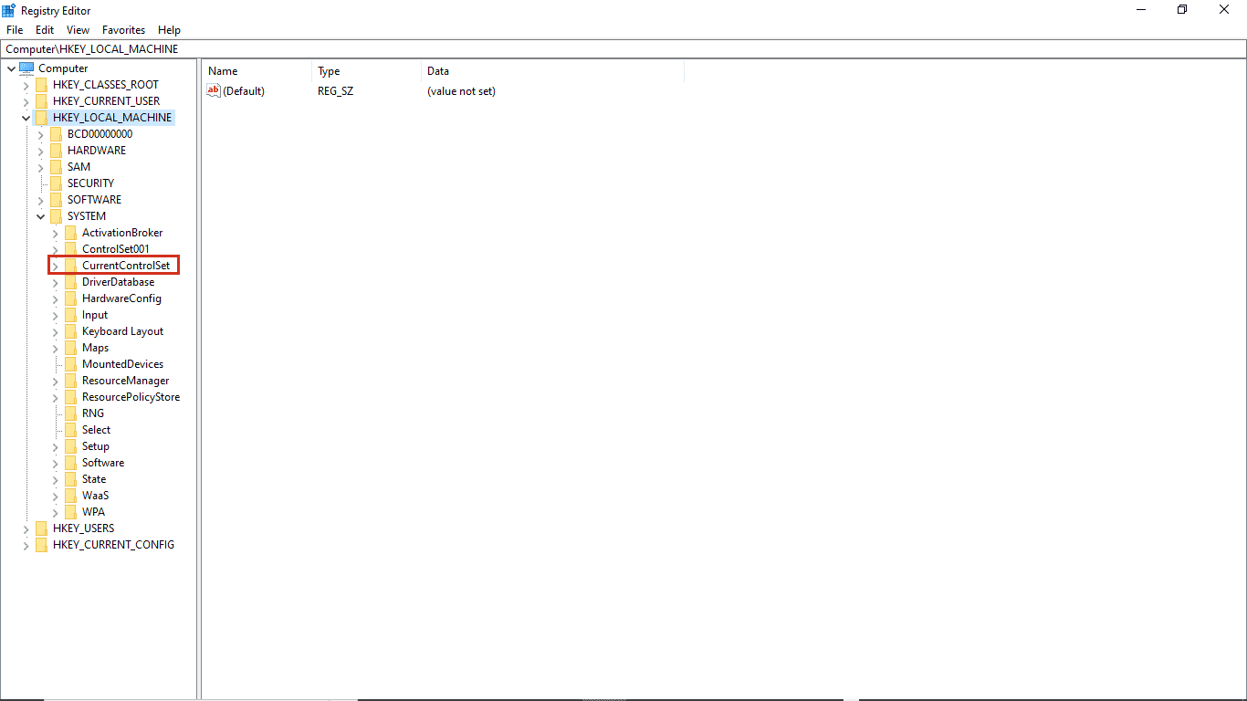 locate CurrentControlSet. Fix you dont have permission to enable or disable device wake
