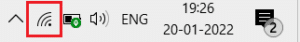 click on the wifi icon in the Taskbar. Fix Unable to save changes on FB Issue
