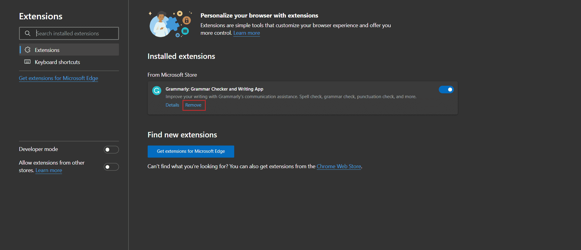 Click on Remove. Why is my Facebook Not Updating