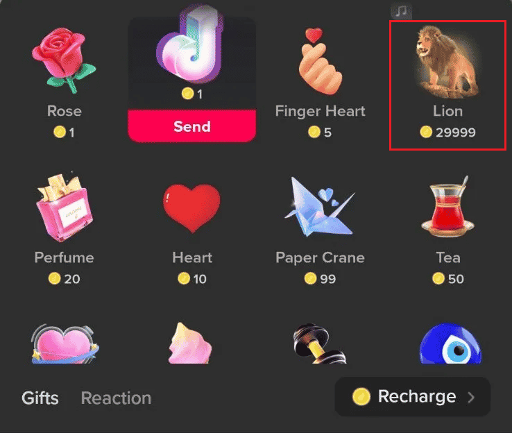 Lion for 29,999 coins