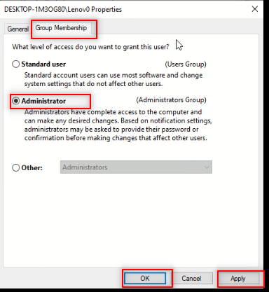 Go to the Group Membership tab and choose the Administrator to make this an Admin account. Fix Unable to Start Program Visual Studio Access is Denied