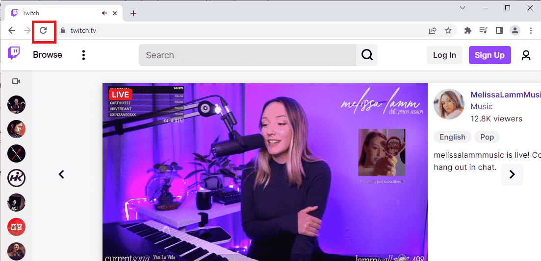 Refresh Website