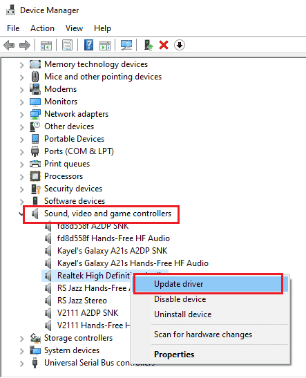 Update the Audio driver