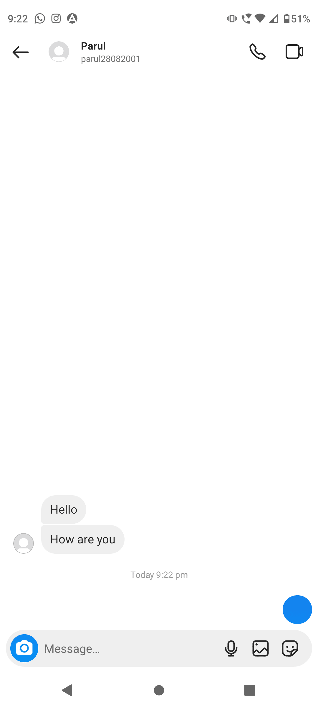 tap on the send icon. How to Send Blank Message on Instagram