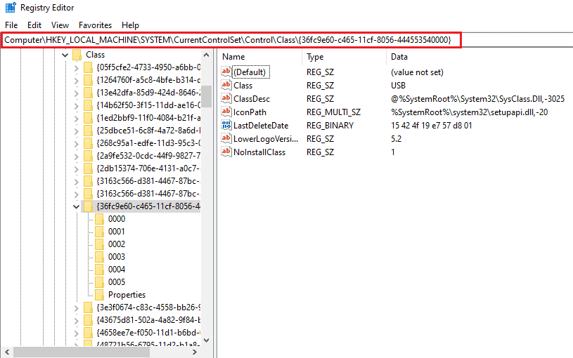 Navigate to given key folder location path