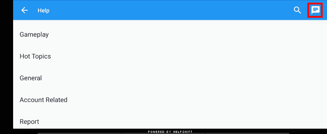On the customer service page tap on the chat icon on the top-right corner of the screen | How to Delete Your PUBG Mobile Account Permanently