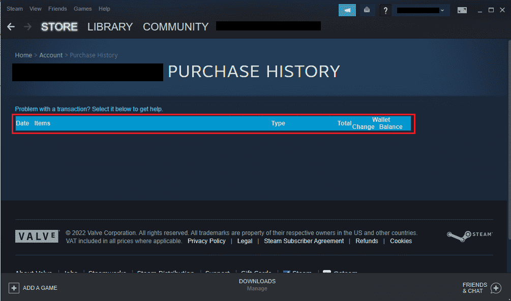 Browse Transactions
