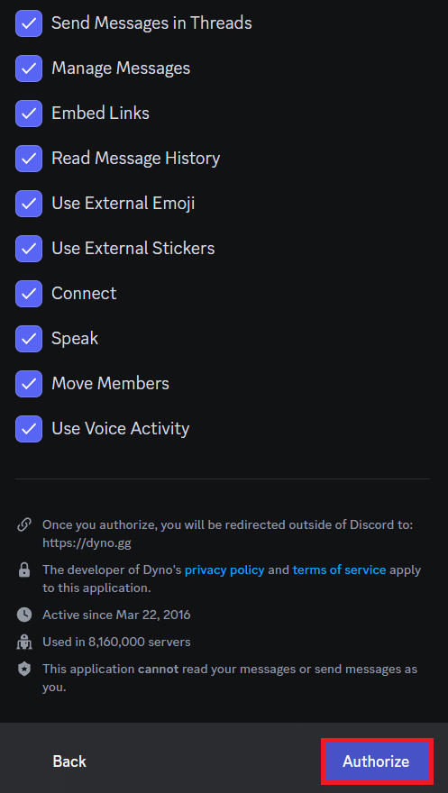 Click on the Authorize. How to Warn Someone on Discord