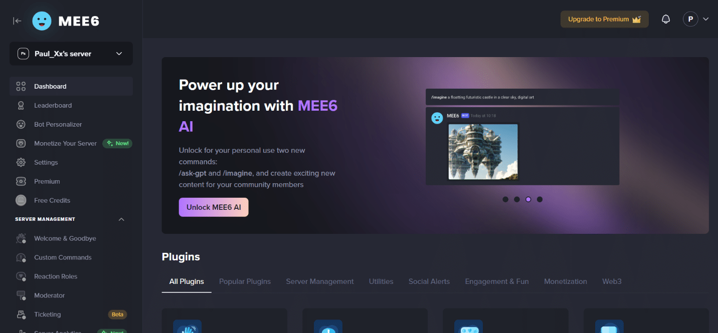 go to the MEE6 dashboard. How to Warn Someone on Discord