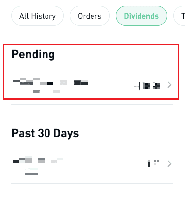 Choose and tap on the desired Pending deposit you wish to cancel