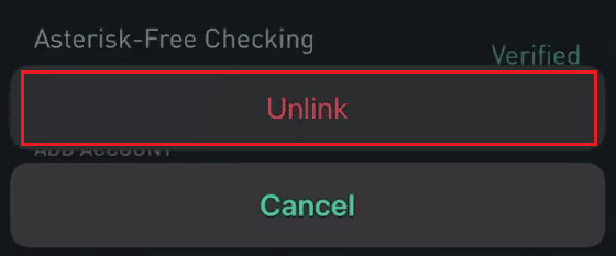 Tap on Unlink