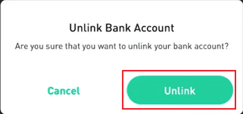 Tap on Unlink in the pop-up