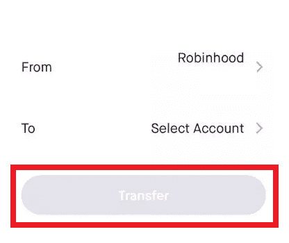Enter the amount and select the bank account. Lastly, tap on Transfer