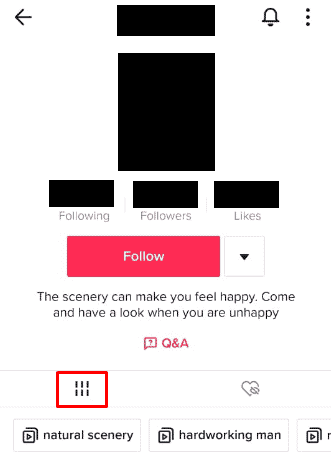 Tap on the Videos tab