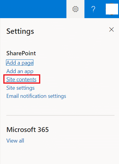 Select Site contents. How to Create a SharePoint List