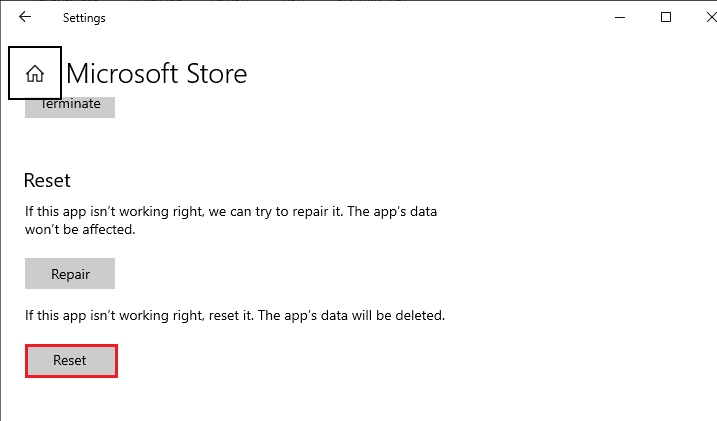 scroll down the Settings screen and click on the Reset option. Fix Forza Horizon 5 Crashing in Windows 10