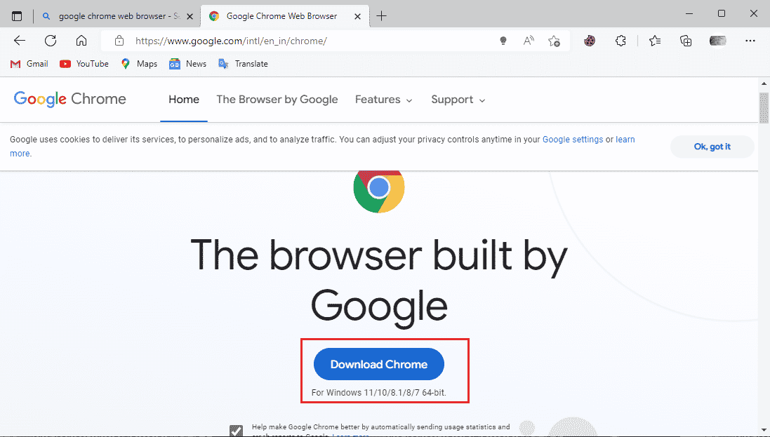 click on download chrome. Fix Chrome Errors While Searching for Harmful Software