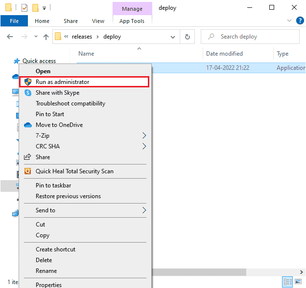 right click on the LoLPatcher.exe executable file and click on Run as administrator