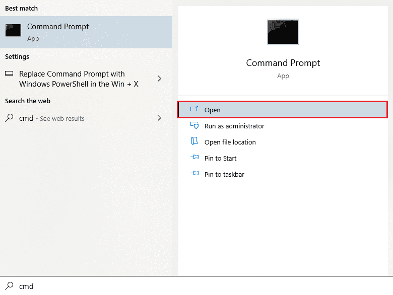 open command prompt