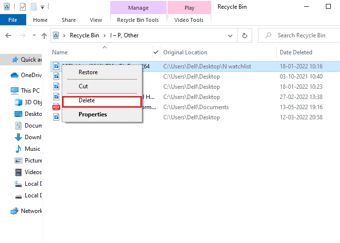 empty all the data in Recycle bin and permanently delete the files folders you have deleted now