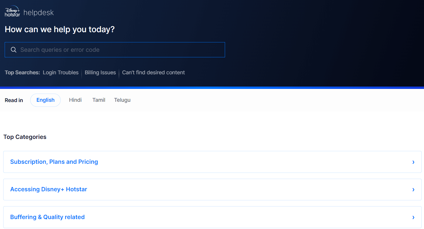 disney plus customer support 