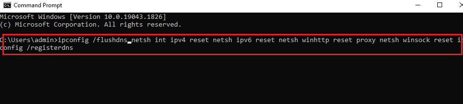Enter commands and press enter