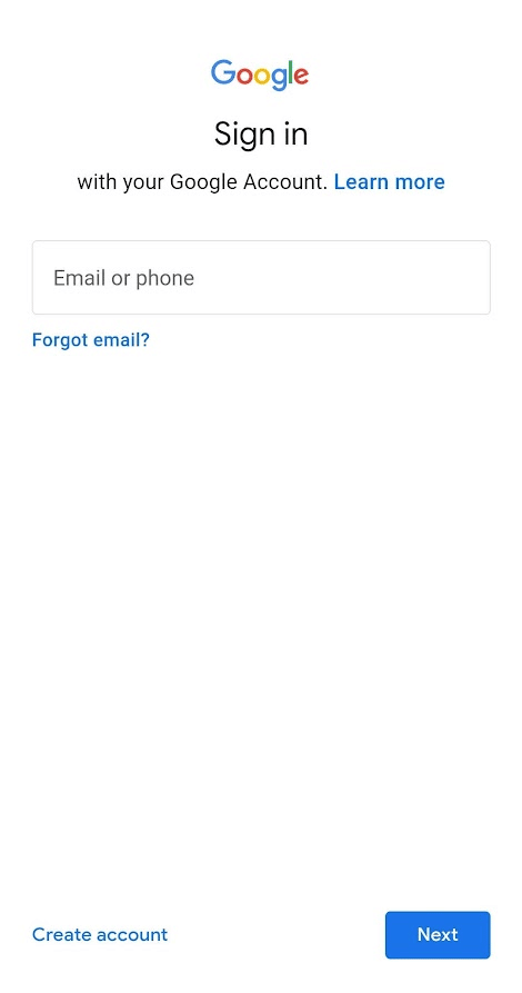 Sign in and add the desired Google account again with the correct account credentials