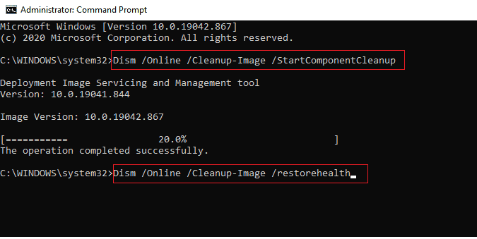 Run SFC and DISM command lines to repair system files. | Fix Arma 3 Referenced Memory Error in Windows 10