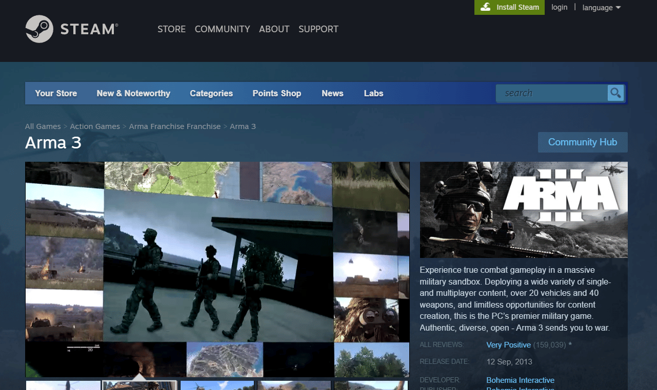 Arma 3 on Steam | Fix Arma 3 Referenced Memory Error in Windows 10