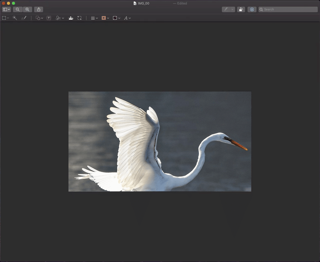 The screenshot will get cropped according to the selected area