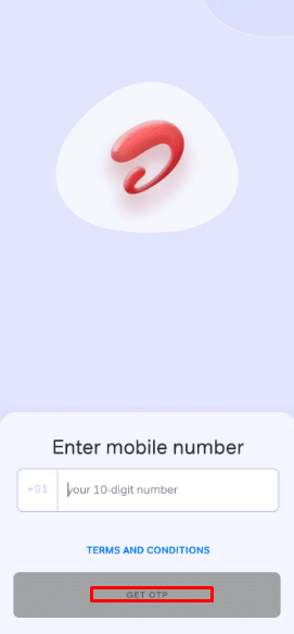 Tap the Get Otp button | How to Make a Ringback Tone for Android