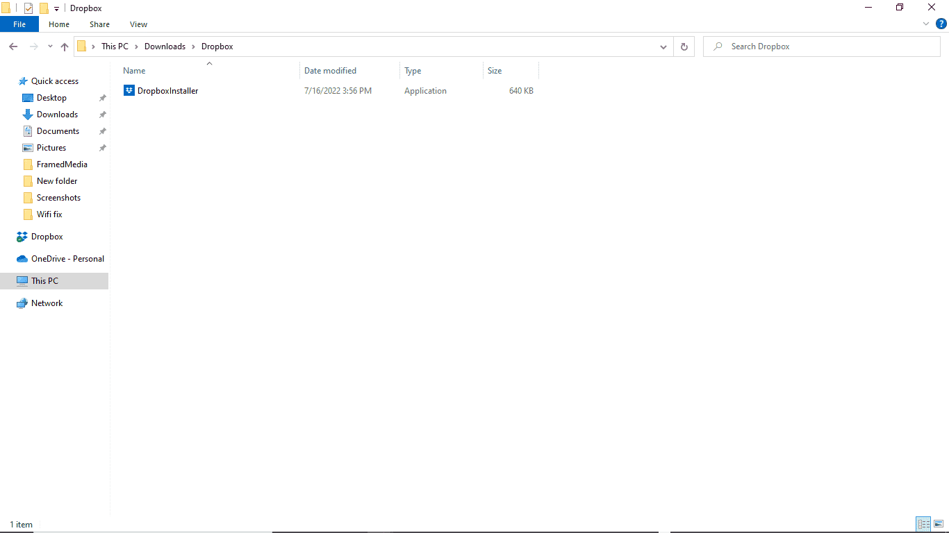 locate the dropbox installer on your system. Fix Dropbox Error Downloading Your File