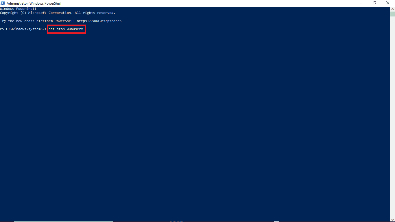 in the powershell type the given commands 
