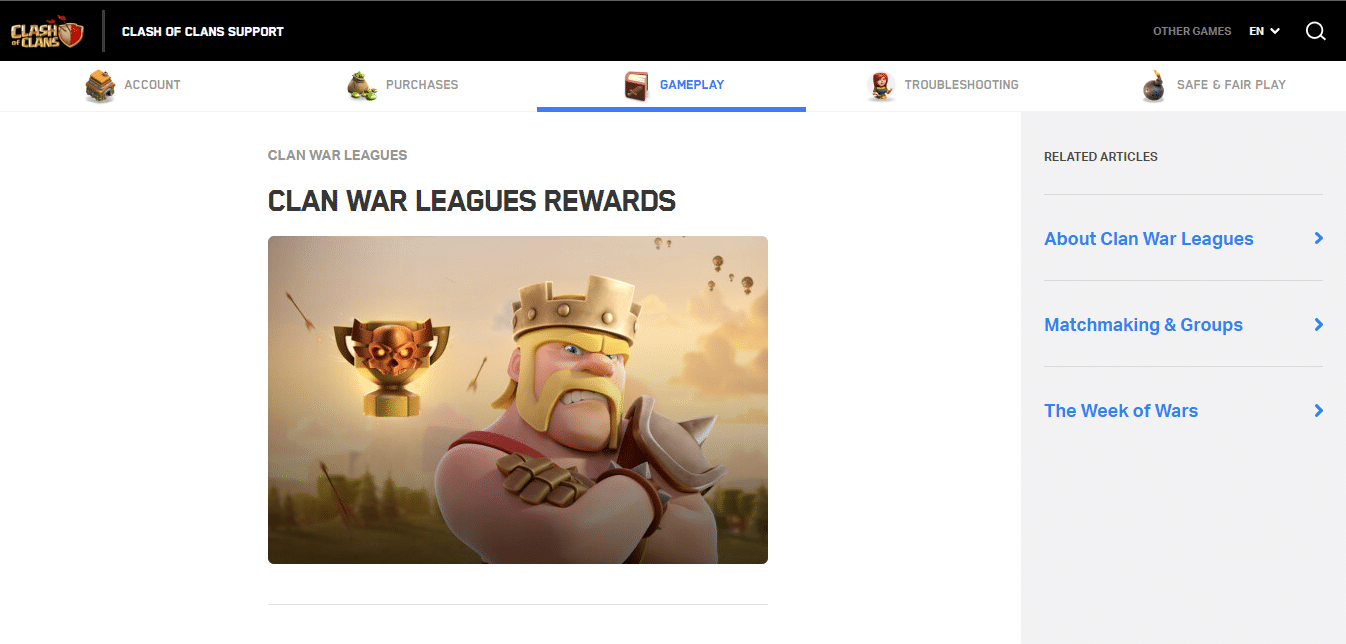 Clan War League Rewards