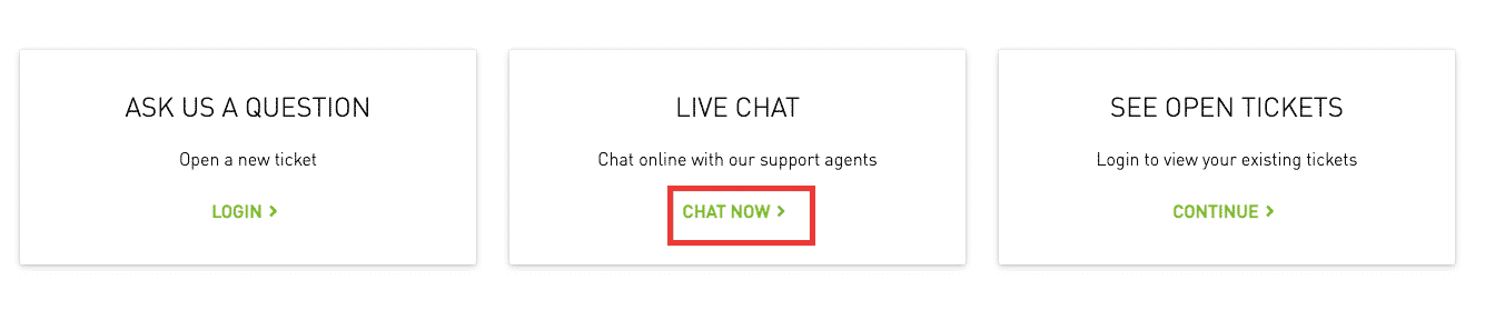click on chat now