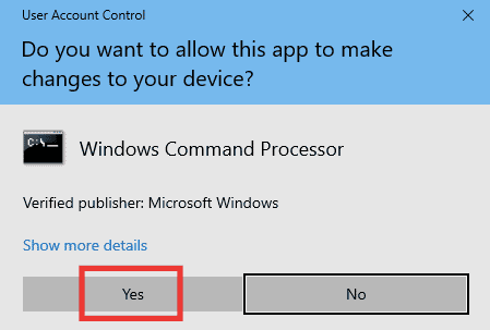 click on yes. Fix Nvidia User Account Locked